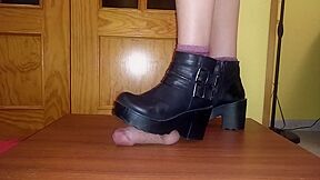 Hard Cock Crush In Black Boots