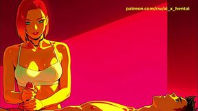 Cyber-Frau gibt ihm einen Handjob