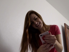 Stuck petite teen stepsister gets fucked