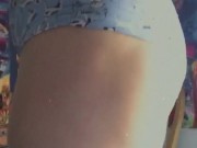 Fat ass latina shows her ass. Sub to her OF link in bio