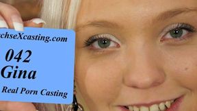”Gina's first porn casting”