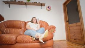 5-in-1 Foot Fetish Domination – Socks, Bare Soles, and Footstool Slave 50% SALE