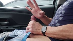 Naughty Passenger: I jerk off in my friend's car while he's shopping. I almost got caught.