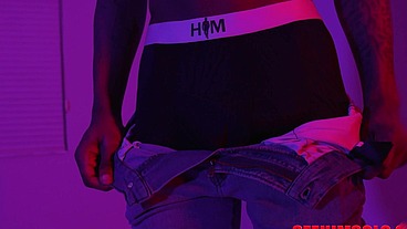 Handjob With Two Hands! Damion Dayski Strokes His BBC Until He Cums!