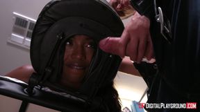 Ebony babe hot massage sex