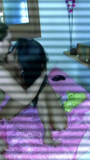 Anal threesome with my girlfriend Yesenia and our new au pair Nina Feline   Clip 2