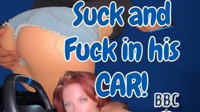 BBC Public Suck and Fuck in his CAR!