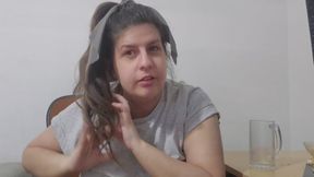 Office Hair Progression: Neat Ponytail to Complete Face-Blinding Messy Hair