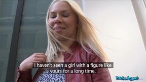- Natural Blonde Russian gets her tits out