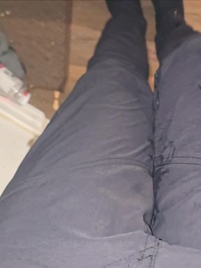 Wetting water resistant hiking pants, standing for half, laying for half (underwhelming)