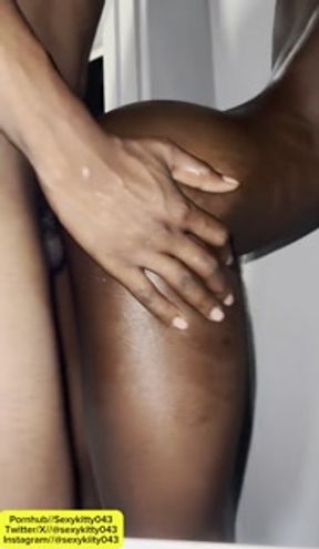 Cheating Ebony Taking Backshots From Her Neighbor!!!