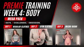 PREMIE TRAINING WEEK 4 ALL - Premature Ejaculation JOI by Sadistichoneyb/Miss Honey with Jean, Gym & Micro Bikini Fetish
