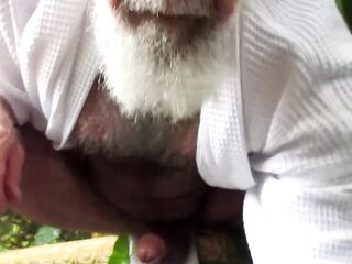 Part 2, In my Robe on the Garden Bench