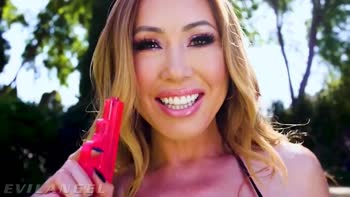 Kianna Dior's Canadian Threesome Fantasy with Big Cock, Big Tits, and Oil