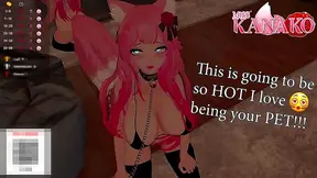 Catgirl Tamed by Busty Domme in Steamy 3D Petplay BDSM Encounter