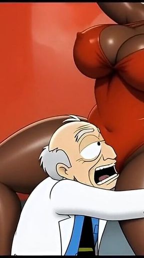 Married Cuckold Worships a Big Black Ass. Cartoon