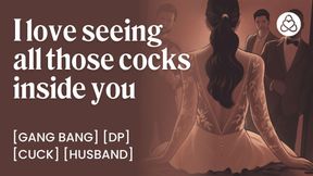 Bride Gets Fucked by 3 Men on Wedding Night - Wedding Night Gangbang Foursome Fantasy ASMR Audio Porn - Erotic Audio Story