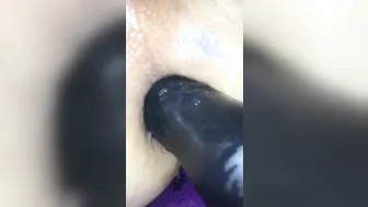 Young Twink Takes Huge Dildo to the Hilt in Anal Session