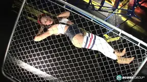 Big-assed Star Armani fucks in a warehouse