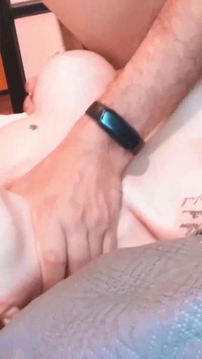 Cuckold Boyfriend Takes a Shower While Naughty Neighbor Fucks Redhead's Pussy   Clip 1
