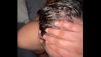 Fucking my roommate Japanese girlfriend with hairy pussy  Uncensored