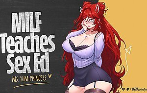 ASMR | Horny MILF Teaches You Sex Ed With Her Body | Roleplay Audio Porn Older Woman Anime Hentai