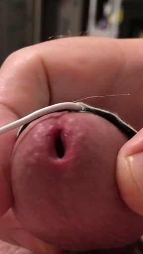 The more it twitches, the more it hurts so good. Estim hands free orgasm.   Clip 1