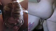 School Mam slut Cara sucks her Master's cock and then takes it hard while she smiles at the camera