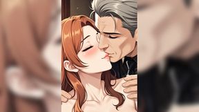 Sultry accountant pet gets shared by ravishing bosses
