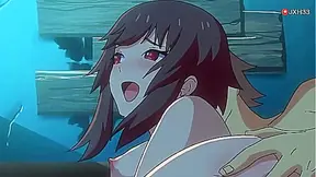 Megumins Explosive Pleasure in Steamy Konosuba Encounter