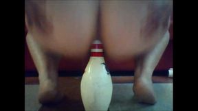 Anal Slut Rides Her Bowling Pin