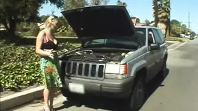 Thankful Busty Cougar MILF Fucks Helpful Lucky Guy