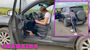 VIKA ANASTASIA GO TO TRAINING CAR CRANKING HD 1080 (real video) _ FULL VIDEO 18 MIN