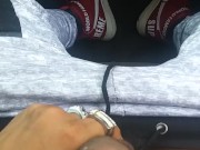 Masturbandome en publico