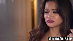 Lesbian MILF and stepdaughter create strapon magic