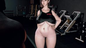 3D Super Horny BBW Mature MILF Trainer Got Fucked by BBC