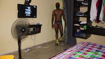 this makes my ass light by his neighbor who ends up fucking him with a huge long black cock with creamy veins. African street thug