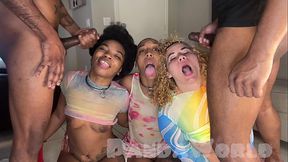 Brazilian Jiu Jitsu Wrestling First, MMFFF Orgy Spit Roast Double Penetration Next!