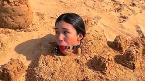 Ball Gagged Brat Buried and Abandoned By The Babysitter and Her Boyfriend