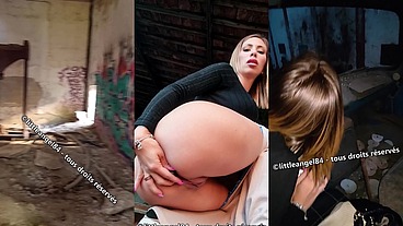 Littleangel84 - Je cache un cadeau dans un urbex, me gode et suce une queue