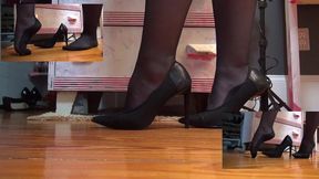 Sexy Soles Dipping In Pumps