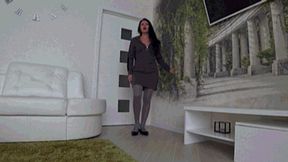 long day at work in tight black flats d