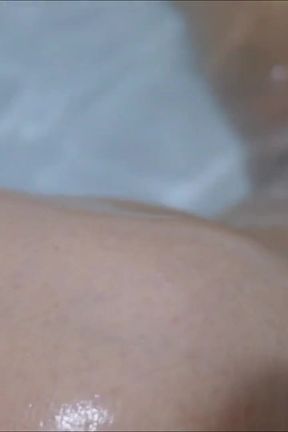 Shaving My Bare Legs &amp; Masturbating Naked in the Bath