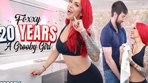GROOBYGIRLS - Ginger Foxxy Shows Her Greatness On Sex