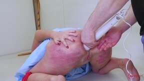 ”Paddled BDSM sub screams as shes whacked hard”