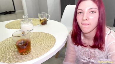 My girlfriend's red head mom fucked my hard cock till her wet pussy gushed in my face