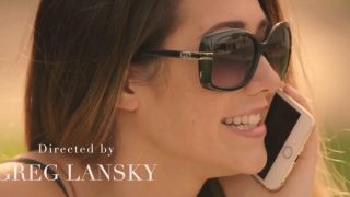 Trekant, munnsex &#8211; Amerikanske Eva Lovia blir rumpet og får en rotete creampie