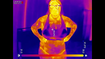 Sports Bra Try-On, Boob Bounce Tests, Naked Twerk Tease THERMAL POV (4K Landscape)