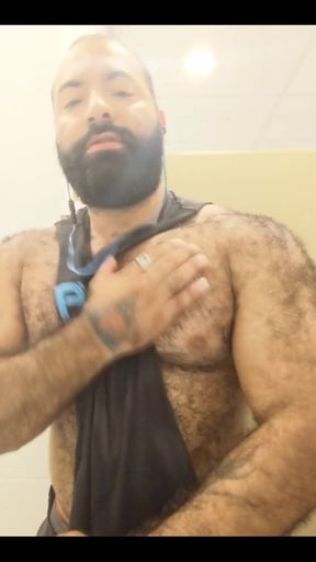 A Little Post Workout Nipple Play