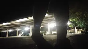 Risky sex in an empty parking lot!